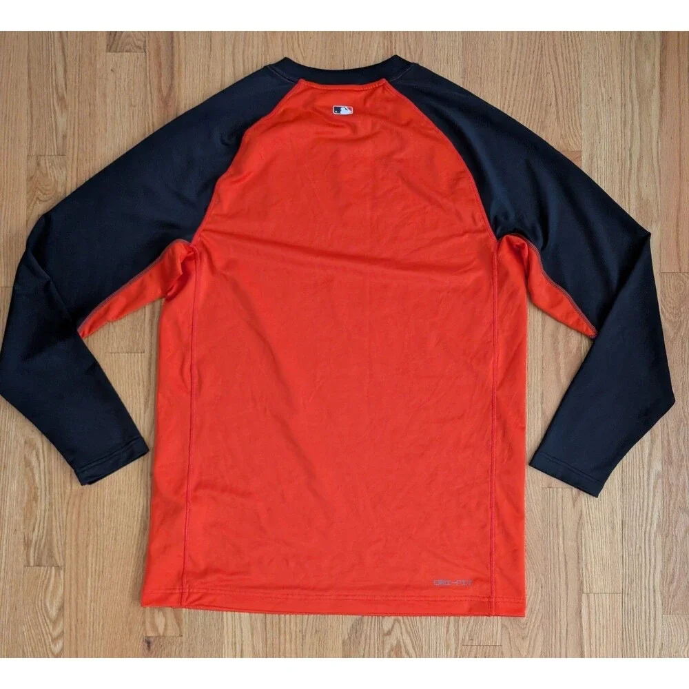 Nike Baseball Baltimore Orioles Shirt Long Sleeve XL Dri-Fit MLB Team Authentic